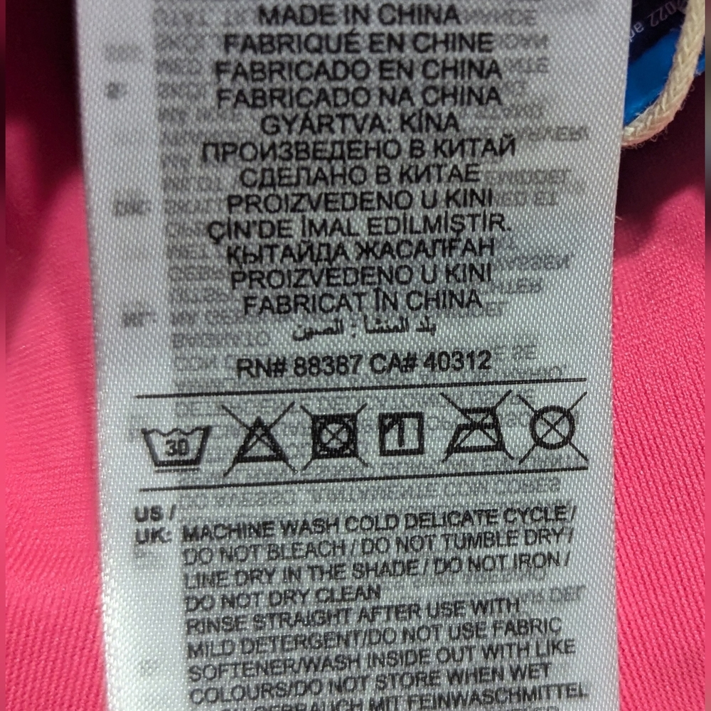 Adidas | Women's 3 Stripe Swimsuit | Lucid Pink/White | Plus Size 16 | - Picture 11 of 11